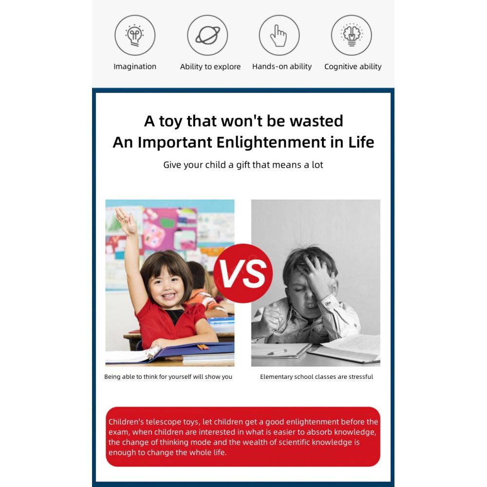 8x детский профессиональный мини-карманный телескоп, оптика, компактный бинокль для путешествий, наблюдения за птицами, объектив 21 мм