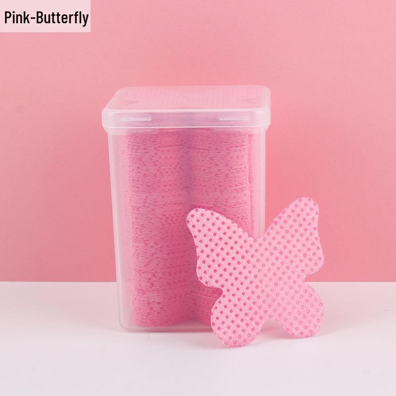 Клей для наращивания ресниц и салфетки для снятия лака - Хлопковые подушечки из нетканого материала