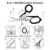 Multitool Scissors Stainless Steel 6 In 1 Multifunctional Scissors Outdoor Survival Home Repair