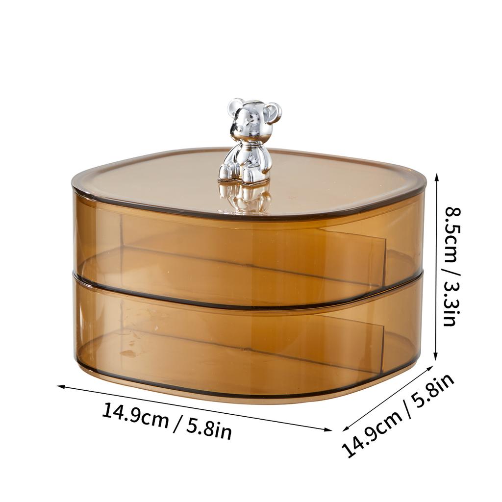 Поднос для закусок с фруктами и отделениями, влагостойкий, штабелируемый, многослойный, для хранения конфет и сухофруктов