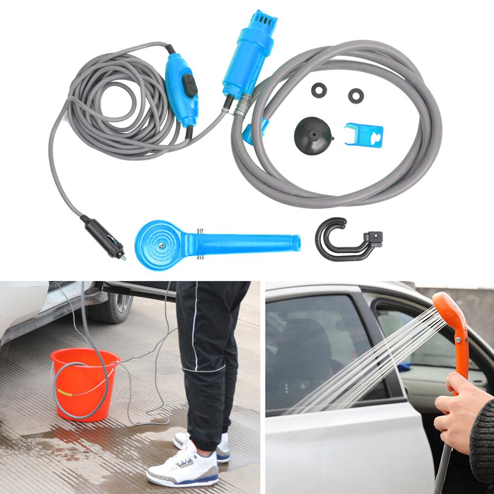 Электрический водяной насос для детей, 12 В, автомойка для кемпинга, пешего туризма, путешествий, уличный душевой комплект