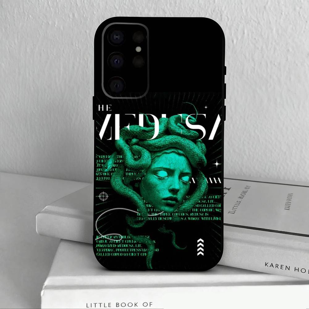 Медуза Греческая Мифология Посмотри На Меня Чехол Для Телефона Для Samsung S25,S24,S21,S22,S23,S30,Ultra,S20,Plus,Других Мягкий Черный Чехол