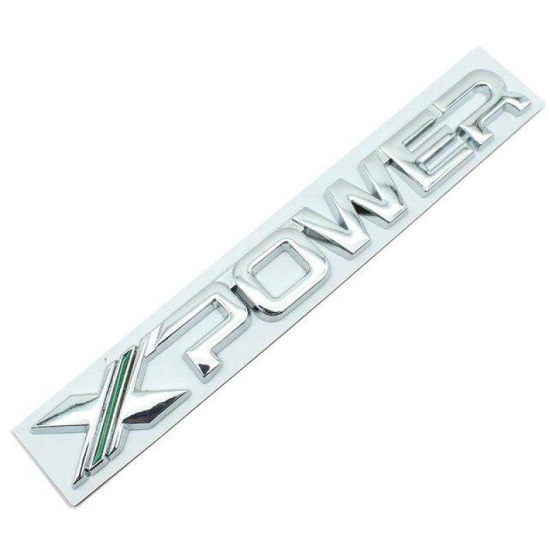 Car 3D Metal X XPOWER Logo Trunk Body Badge Emblem Decals Sticker For M-G 3 7 5 6 EZS TF ZR ZS HS GS GT Hector RX5 RX8