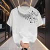 Couples Cotton T-Shirt Short Sleeve Black White Tops Breathable Comfortable Soft Casual Sport Tees