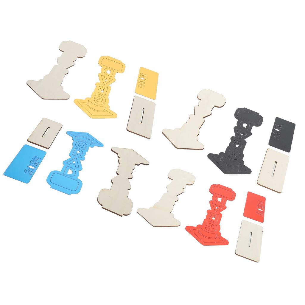 Graduation Wooden Ornament Versatile Desktop Graduation Decoration for Porch Balcony Living Room