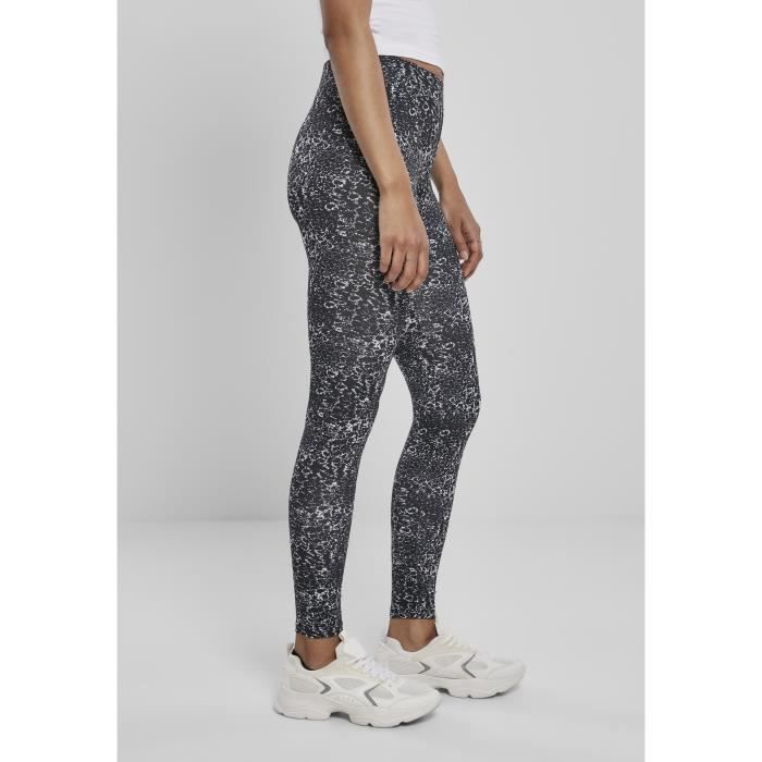 Legging femme - Urban Classics aop - Noir/blanc - Fitness