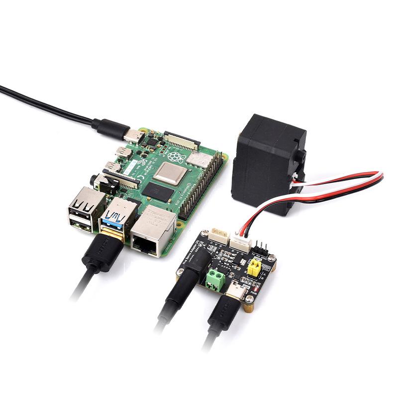 Плата драйвера сервопривода STM32 для Raspberry Pi 4B для связи UART серии ST/SC в Python