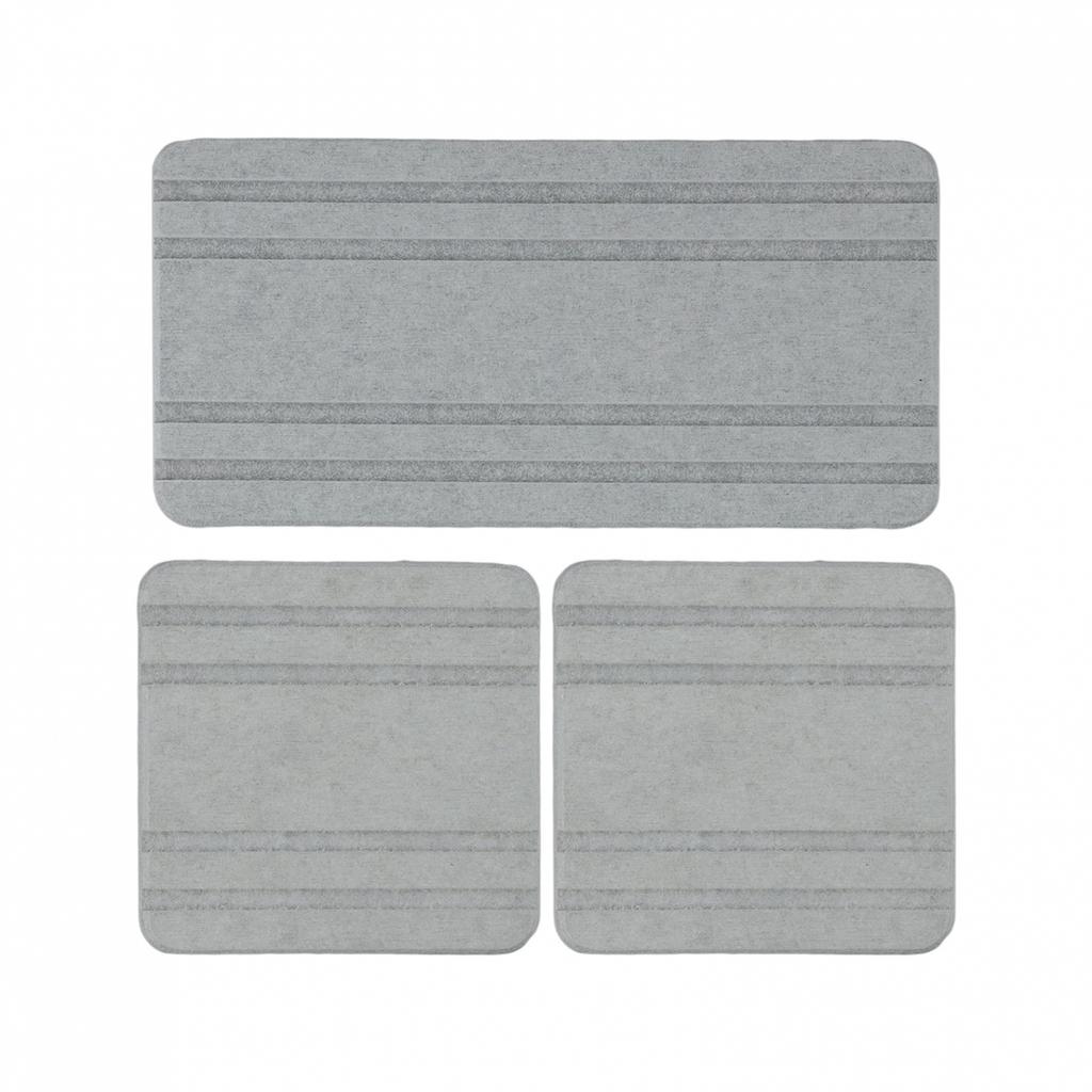 Набор быстросохнущих диатомитовых подставок для кухонных и ванных поверхностей