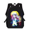 Angel Beats Тачибана Канадэ 16" 3D Принт Детский Рюкзак Сумки для Начальной Школы для Мальчиков Девочек Рюкзак Студенческий Школьные Сумки для Книг