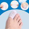30 шт. Белые протекторы для пальцев ног, силиконовые, дышащие, чехлы для пальцев ног, уменьшение трения ногтей