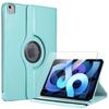 Case + Tempered Glass - BOOLING - for iPad Air 4/5 10.9 Inches - 360° Rotating Protection - Blue - Synthetic Leather