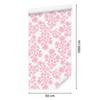 Wallpaper Flowers background powder pink, center powder pink 50x1000