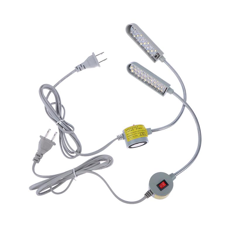 1Pc 10/20/30 Led Sewing Machine Lamp 360 Flexible Adjustable Gooseneck Work Lamp Industrial Lights With Base For Workbench