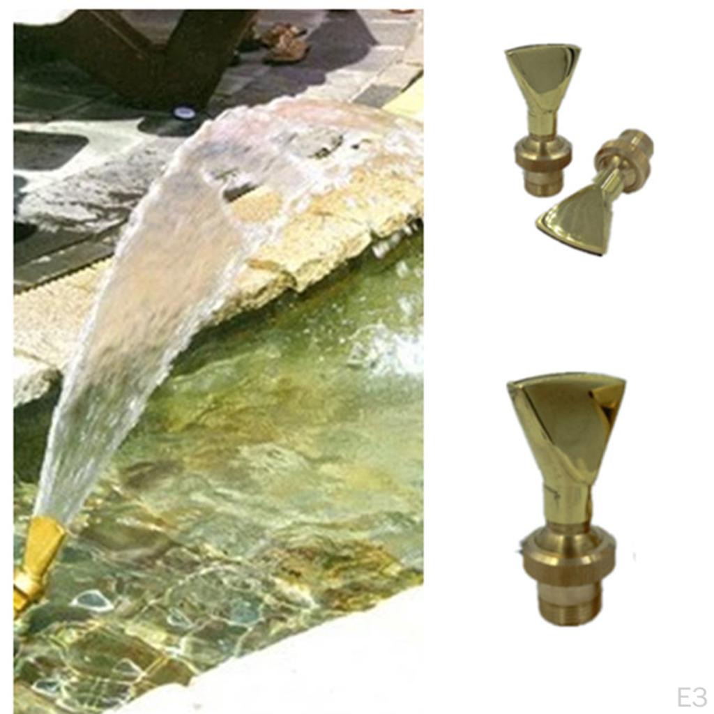 1/2'' 3/4'' 1'' 1-1/2'' Веерная насадка для фонтана, распылитель, головка распылителя для пруда