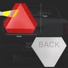 Slow Moving Vehicle Sign 2 Pack,7"X8" Diamond Grade Reflective Sticker,Car Safety Sticker And Decal,SMV Sign For Golf Cart(Red,2Pack)