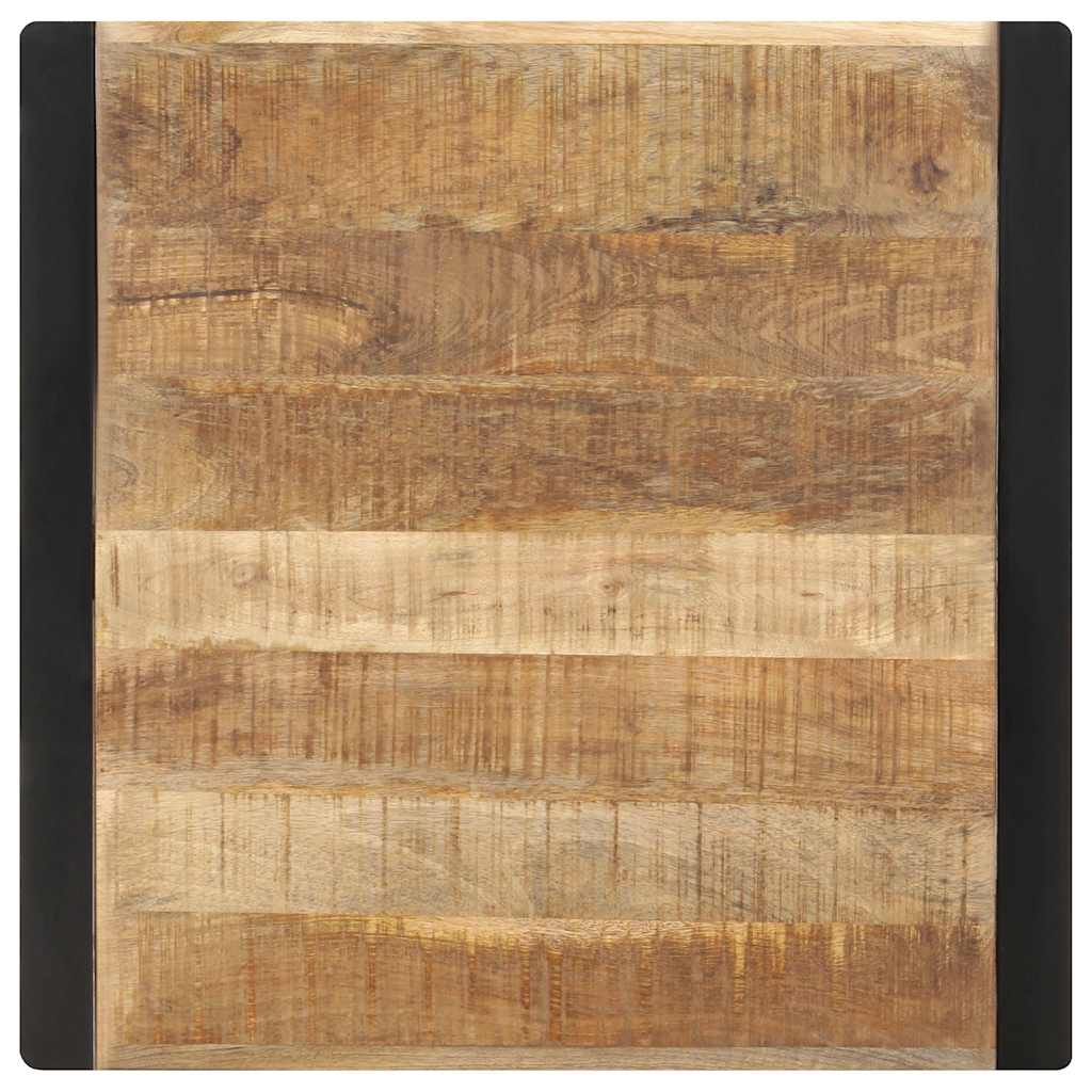 Dining Table 70x70x75 cm Rough Solid Mango Wood