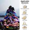 Zoro'S Epic Sword Dance Flannel Blanket Super Soft Warm Cozy Blanket For Sofa Bed Office Travel Allseason Home Decor Gift