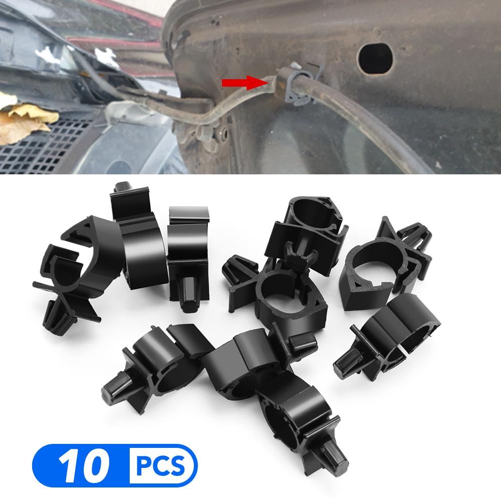 10Pcs Car Wire Harness Closure for All Car Route Fixed Clips Well Pipe Tie Wrap Cable Clamp Car Accessories Interior Mini Cooper