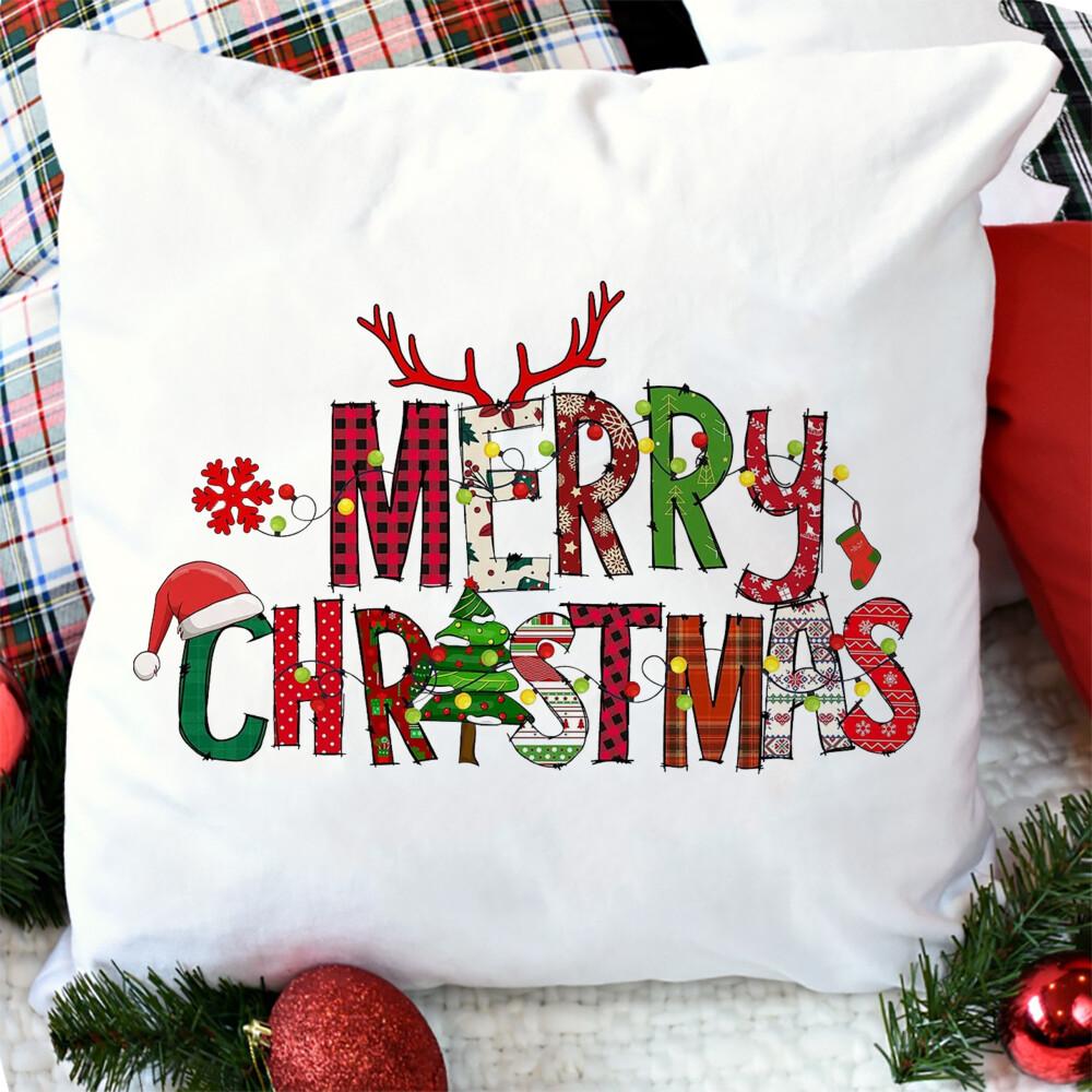 Чехол для подушки с рождественским узором для дивана, чехол для подушки с рождественским принтом, декор для комнаты для рождественской вечеринки