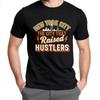 Повседневная летняя унисекс футболка Нью-Йорк Город, который вырастил hustlers С коротким рукавом Свободный крой Круглый вырез Топ футболки
