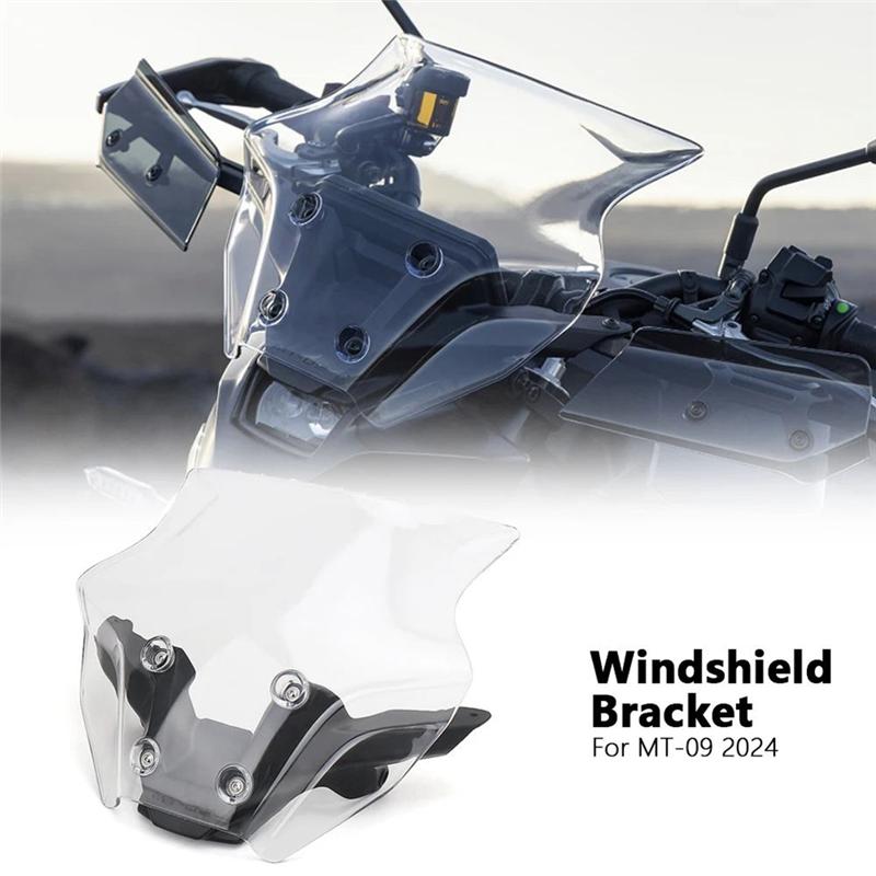 Motorcycle Windshield For MT09 MT 09 MT-09 2024 Wind Screen Shield Deflector Windscreen