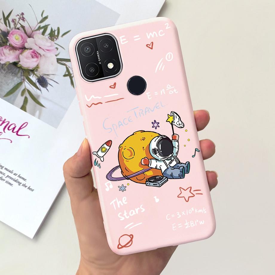 Для Oppo A15 A15s Чехол Мягкий Силиконовый Чехол для Телефона Для OppoA15s A 15 s OppoA15 Милый Мраморный Луна Животные Задняя Крышка Coque Capa Etui