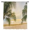 Summer Beach Palm Trees Sheer Curtains for Bedroom Living Room Decoration Window Curtain for Kitchen Tulle Voile Organza Drapes