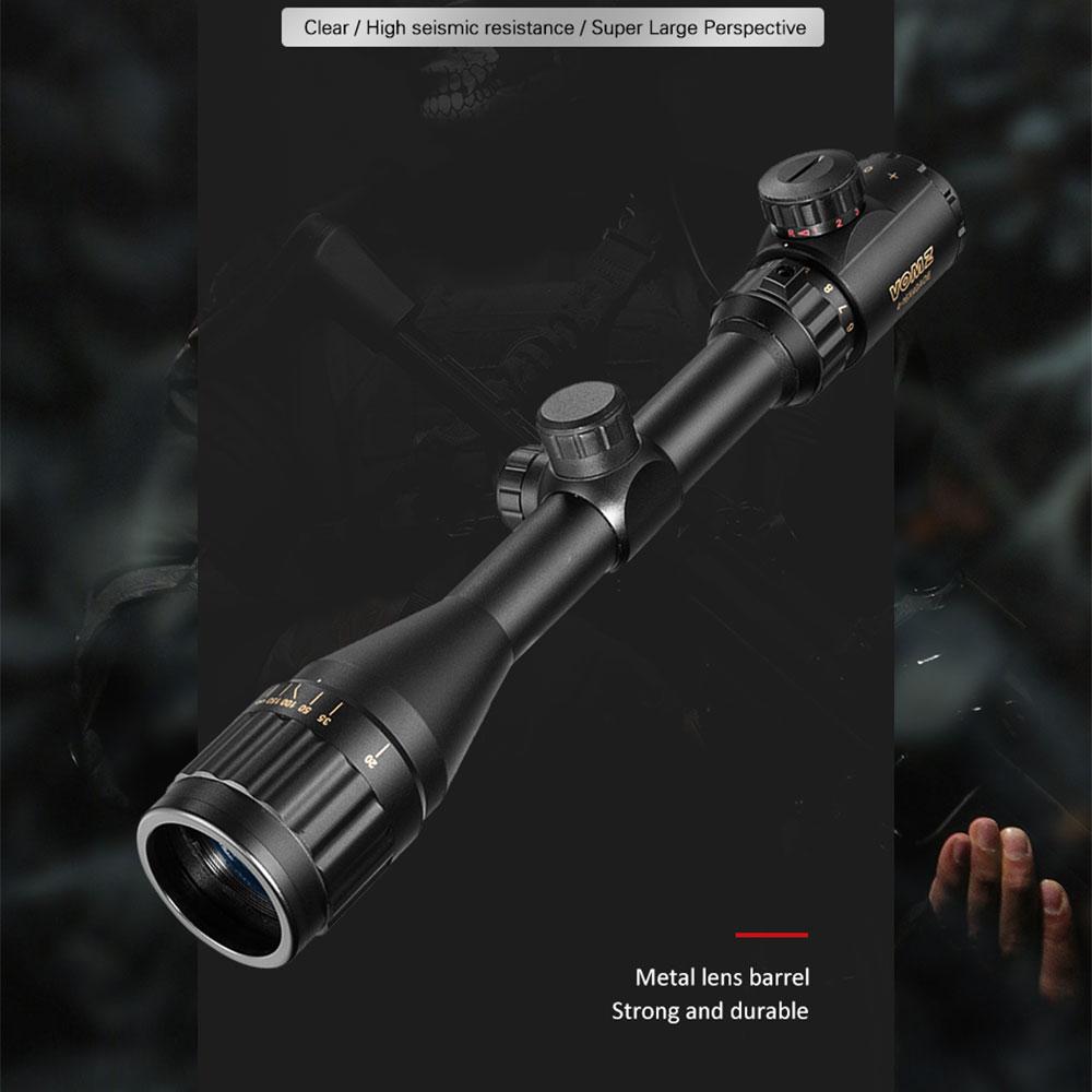 4-16X40 AOE Телескопическая линза для винтовки, оптика для франкотирадора, цветная дорадо, тактическая, Rojo, Verde