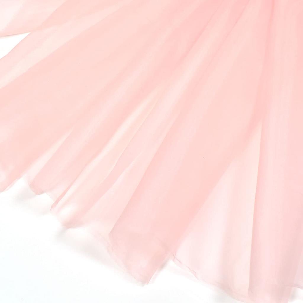 Polyester Organza 140cm wide x 5m Coral 2440 Fabric, cut, 186. Pink, (5m)