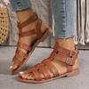Summer New Luxury Women Sandals Elegant Woman Shoes with Low Heels Flats Casual Gladiator White Fish Toe Designer Sandals Flats