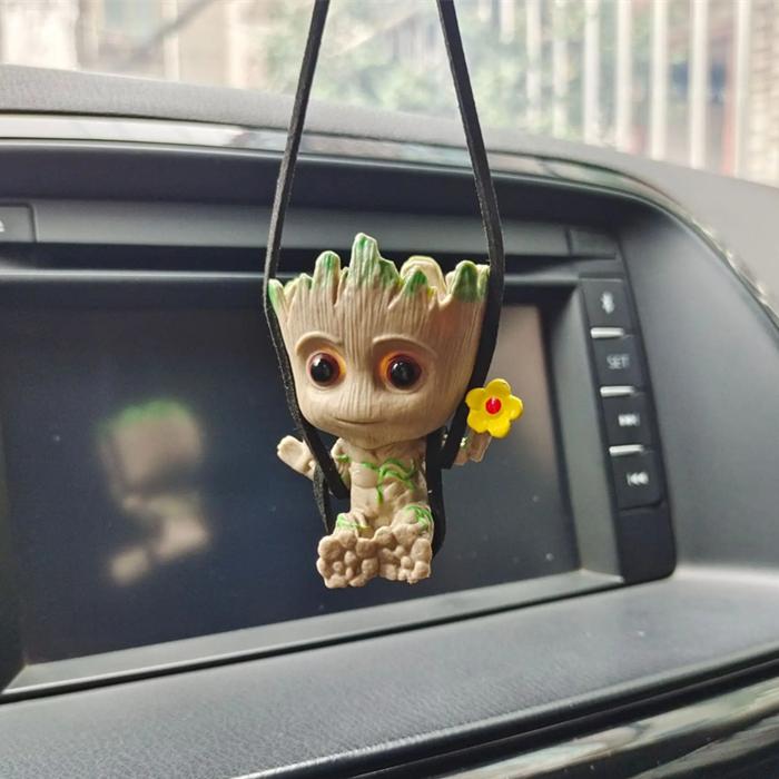Marvel Дэдпул Рождественский подвеска на зеркало заднего вида автомобиля мини-модель игрушка фигурка действия подарок Сочлененный Масштаб Детализированный Подвижный Поза