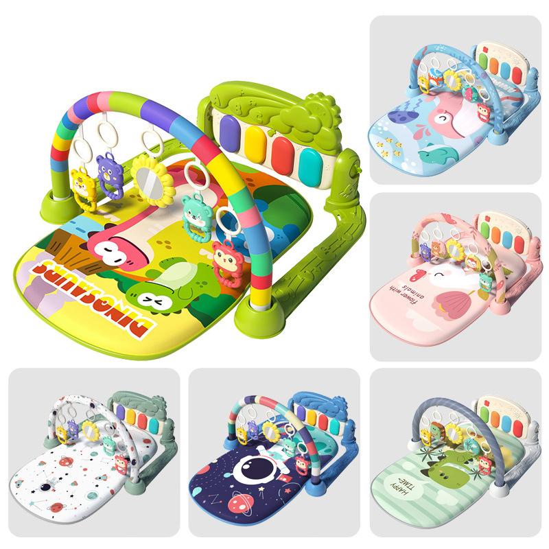 1 Set Music Pedal Piano Multifunctional Children Fitness Frame Take Exercise Infant Leg Stamina Gym Crawling Frame Baby Toy
