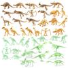 Simulation Animal Model Archaeological Excavation Dinosaur Skeleton 12 Dinosaur Gold Pterosaur Triceratops Ornament Toy