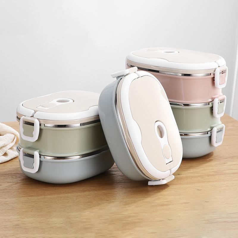 Коробка из нержавеющей стали, изолированный термоконтейнер для еды, коробка для студентов, детей, работы