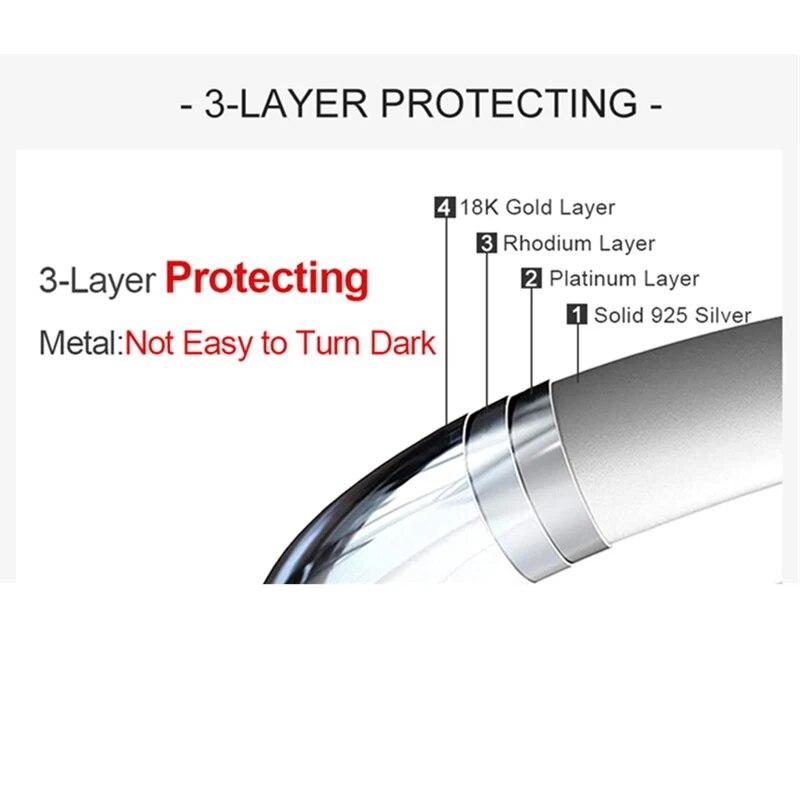 D Цвет 2CT 4CT Принцесса Квадратной Огранки Моссанит Стерлингового Серебра 925 Пробы Серьги-Подвески Женщины Свадьба Годовщина Модные Ювелирные Изделия