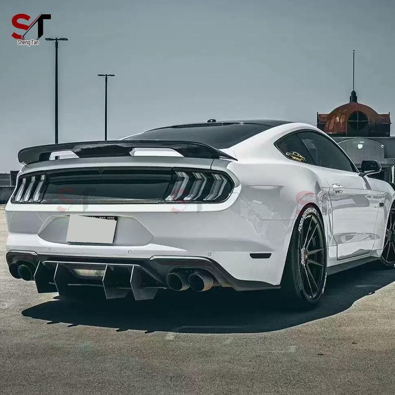 Задний спойлер-утиное крыло из углеродного волокна в стиле Ford Mustang GT500, боковой дефлектор
