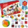 Kids Christmas Toy Advent Calendar 2023, 24Pcs Toys Kit DIY 24 Days Countdown