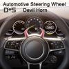 1 Pair Steering Wheel Devil Horn Sticker Small Cute Self Adhesive Auto Car Truck SUV Dashboard Air Vent Steering Wheel 3D Horn Decoration