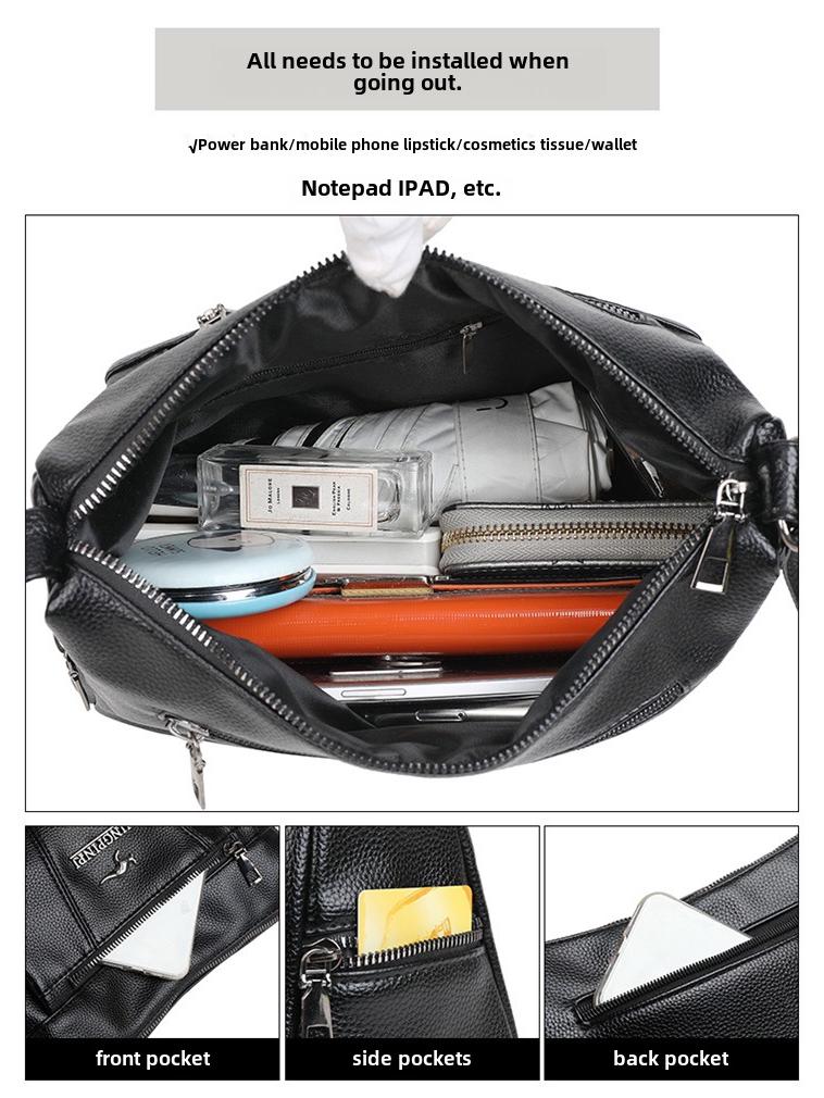 Стильная женская сумка-мессенджер 2024 года: Вместительная сумка через плечо для мам, модная одежда высокого класса, трансграничная торговля.