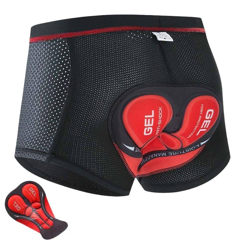 Men Women Cycling Shorts With Padded Gel Chamois Breathable Moisture Wicking Bike Underwear Mountain Road