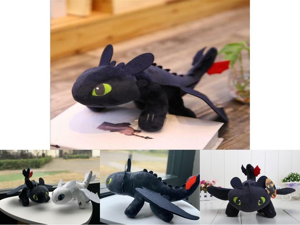 How To Train Your Dragon Toothless Night Fury Soft Plush Toy 20cm 25cm 35cm 45cm 65cm Educational Gift For Kids