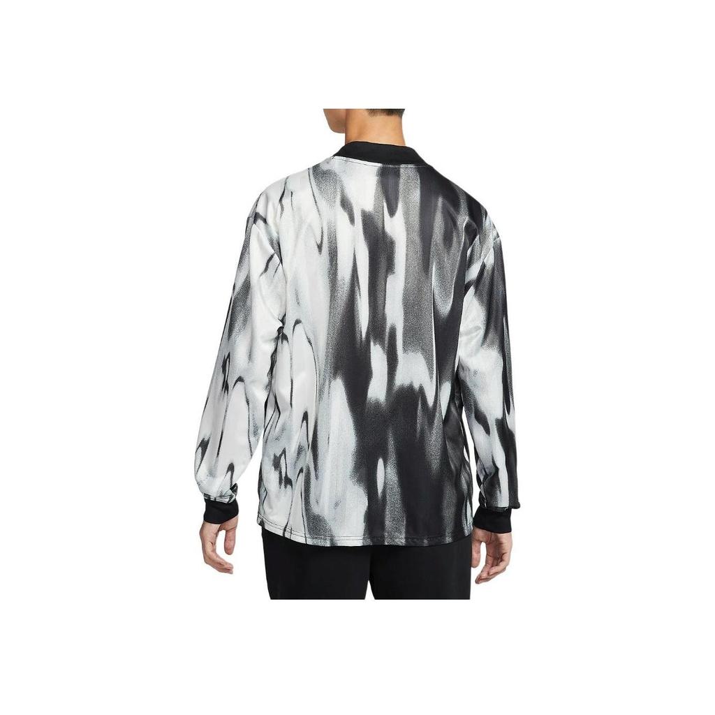 Nike Мужская футболка с длинным рукавом Dri-Fit Culture Football, свободная вязка, топ, цвет Парусный белый/Черный FZ0561-133