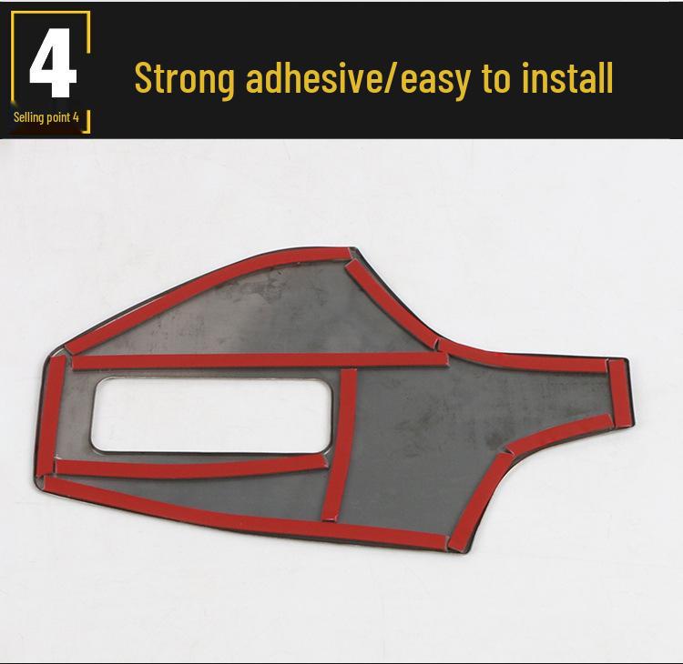 Stainless Steel Headlight Control Decorative Frame for 2019 Q3