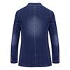 New Spring Casual Denim Suit Men's Slim Casual Single Suit Men's Jacket
