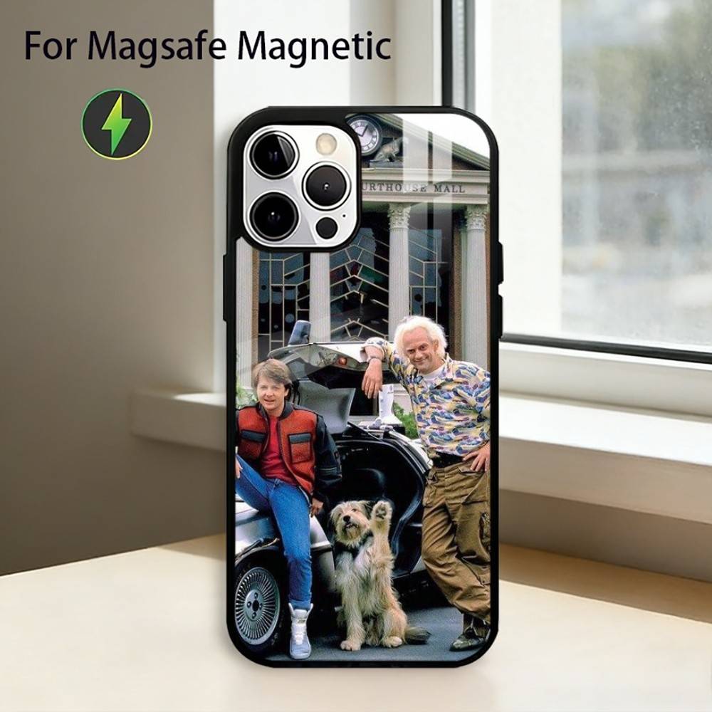 Movie Back To The F-Future Phone Case For iPhone17,16,15,14,13,12,11 Plus,Pro Magnetic with Magsafe Wireless Charging