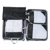 4Pcs/set Portable Compression Packing Cubes Luggage Suitcase Organizer Set Extensible Packing Mesh Bags Clothing Storage Bages