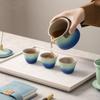 Forbidden City merchandise Kuaike cup tea set portable travel gift box new Chinese ceramic tea set business souvenir