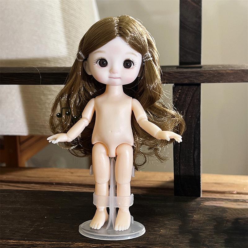 1 dona 16 sm li turli ifodalarga ega qo'g'irchoq, chiroyli 1/8 BJD qo'g'irchoq, 13 bo'g'imli harakatlanuvchi qo'g'irchoq qiz o'yinchoq
