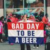 Bad Day To Be A Beer Flag 3x5 Ft Funny Flags for Bedroom Room College Dorm Meme Man Cave Cool Flags Banners for Room Guys Wall Art Decor