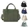 Tote Bag Shoulder Bag for Women Canvas Mini Tote Bag Lunch Bag Handbag Sub Mini Bag [KakiKhaki] Mother's (Army Green)
